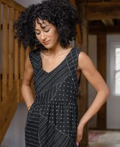 Anchal Tie Back Tank Midi Dress