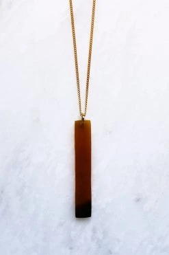 Hathorway Tinh Horn Pendant Necklace