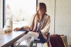 Studio Variously Home Goods Toast Merino Throw Blanket