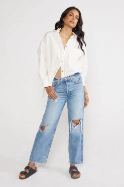 ÉTICA Tyler Vintage Straight Crop Jeans - Sandstorm New Arrivals 9 ÉTICA Tyler Vintage Straight Crop Jeans - Sandstorm New Arrivals