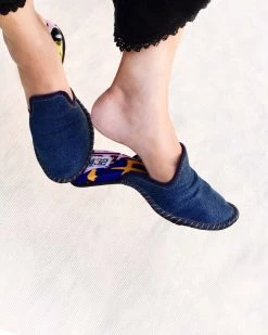 ONE432 Recycled Unisex Slippers - Cobain Denim