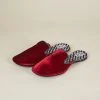 ONE432 Upcycled Velvet Unisex Slippers - Begum Scarlet Best Sellers