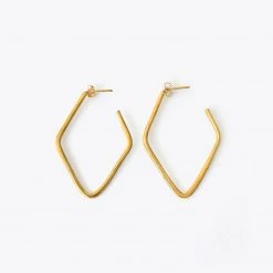 Nisolo Upcycled Brass Soft Diamond Hoop Best Sellers