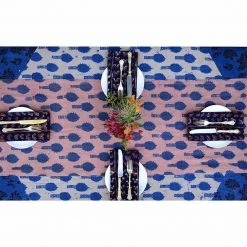 Ichcha Vera Blue Napkin Set 14 Ichcha Vera Blue Napkin Set