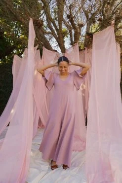 Mien Villa Flutter Sleeve Jumpsuit Clothing