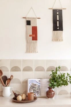 Village Thrive Block Macrame Wall Hanging Home Goods 8 Village Thrive Block Macrame Wall Hanging Home Goods