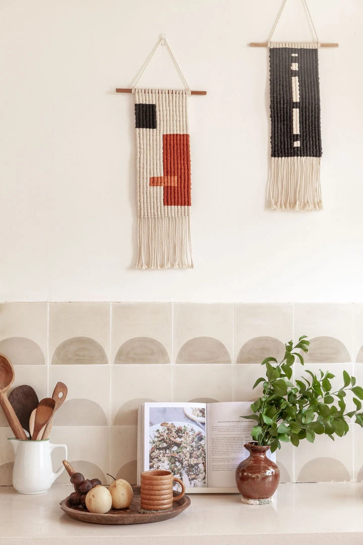 Village Thrive Block Macrame Wall Hanging Home Goods 4 Village Thrive Block Macrame Wall Hanging Home Goods