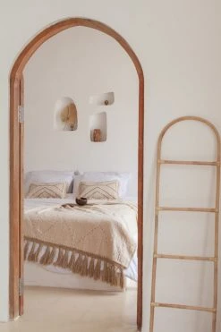 Village Thrive Gold Motif Throw Blanket