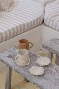 Village Thrive Mixed Macrame Coaster Set Home Goods