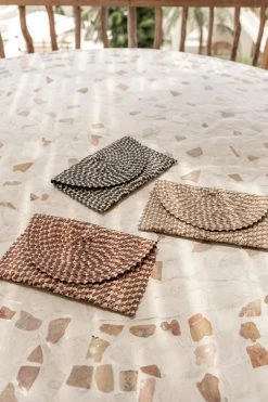 Village Thrive Ombre Rattan Clutch Bag Accessories