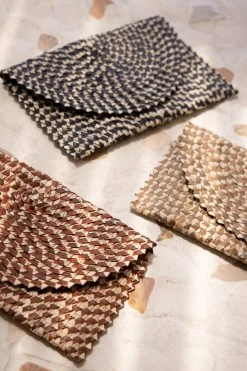 Village Thrive Ombre Rattan Clutch Bag Accessories