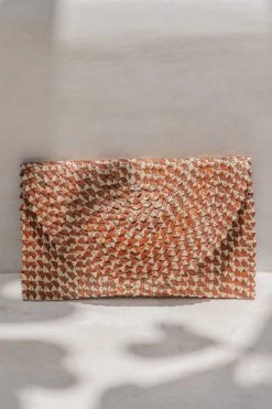 Village Thrive Ombre Rattan Clutch Bag Accessories