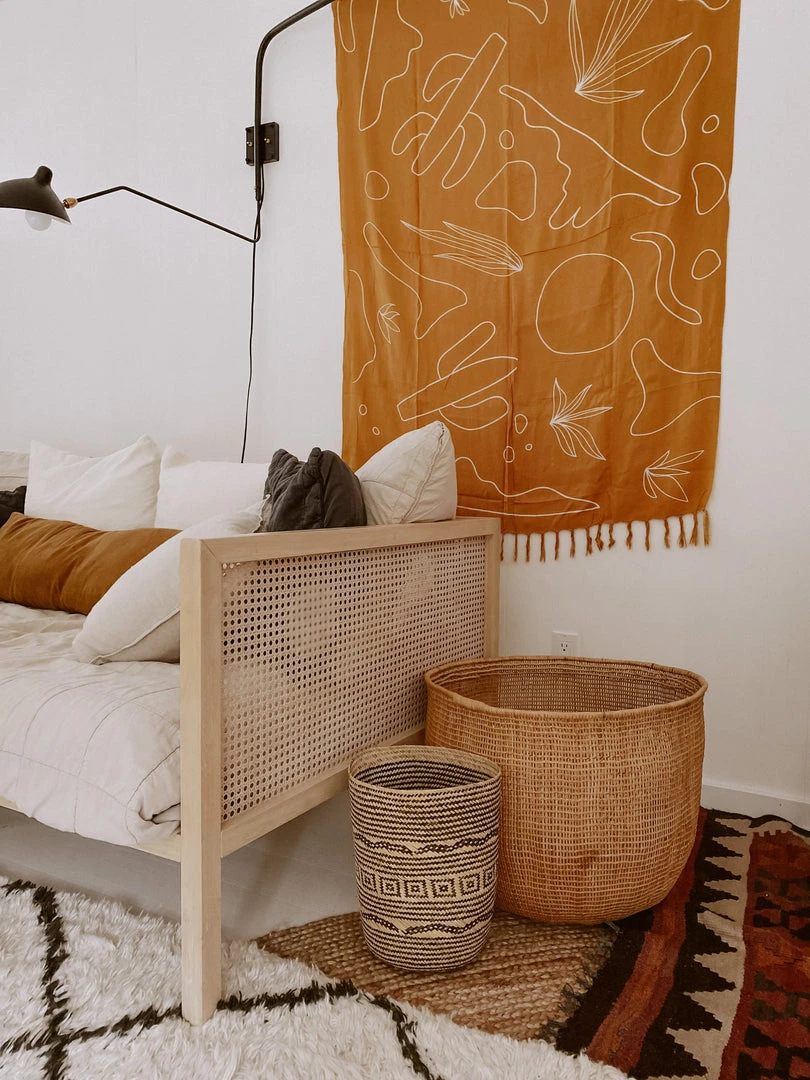 Village Thrive Praya Rattan Basket Home Goods 6 Village Thrive Praya Rattan Basket Home Goods