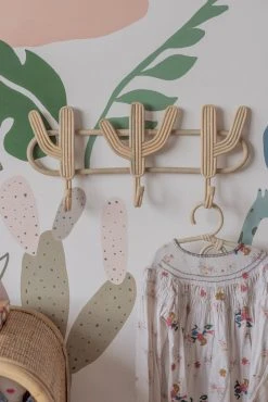 Village Thrive Cactus Rattan Multi Wall Hook Home Goods