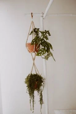 Village Thrive Wood Beaded Plant Hangers Home Goods
