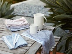 Coyuchi Best Sellers Waffle Kitchen Towel Set - Shoreline