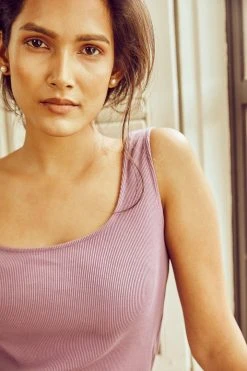 No Nasties Wide-Neck Ribbed Tank Top Clothing 12 No Nasties Wide-Neck Ribbed Tank Top Clothing