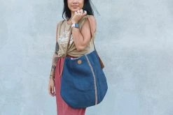 Will & Atlas Archer Jute Tote - Indigo Accessories