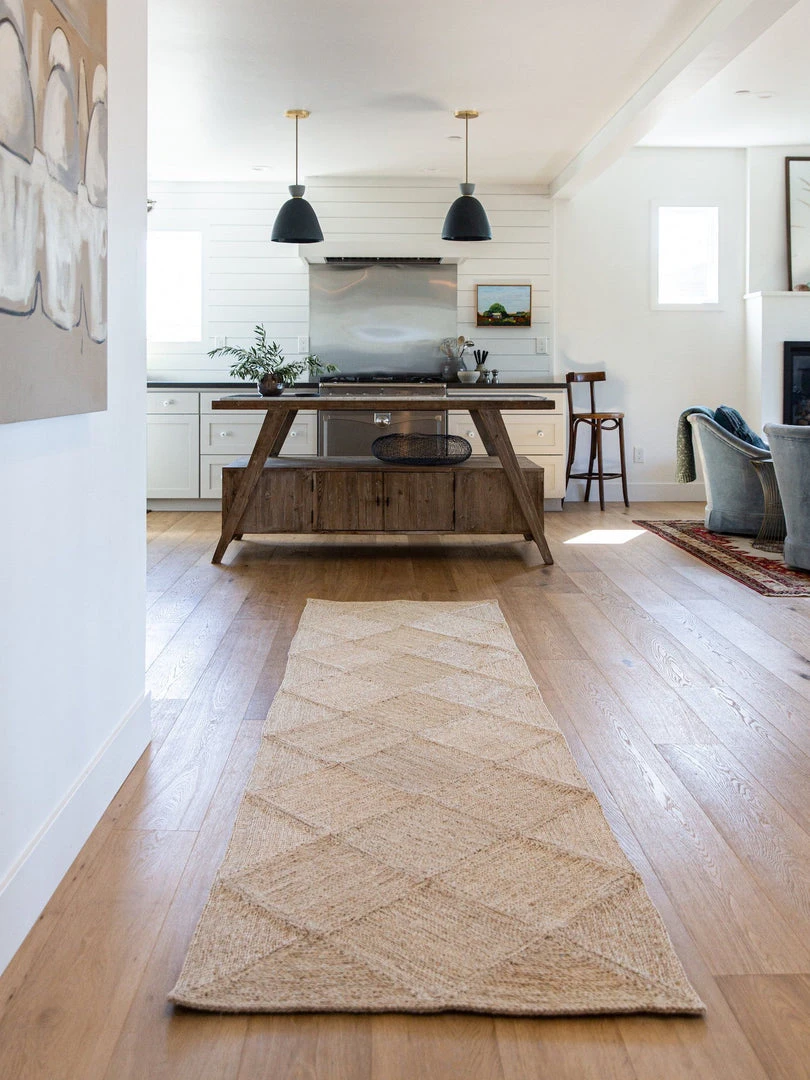 Will & Atlas Home Goods Carre Jute Runner Rug 3 Will & Atlas Home Goods Carre Jute Runner Rug