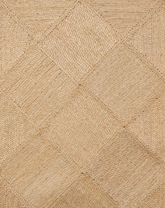 Will & Atlas Home Goods Carre Jute Runner Rug 4 Will & Atlas Home Goods Carre Jute Runner Rug