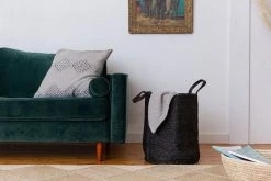 Will & Atlas Jute Laundry Basket - Charcoal Home Goods