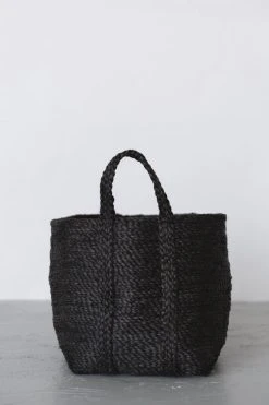 Will & Atlas Large Jute Basket - Charcoal