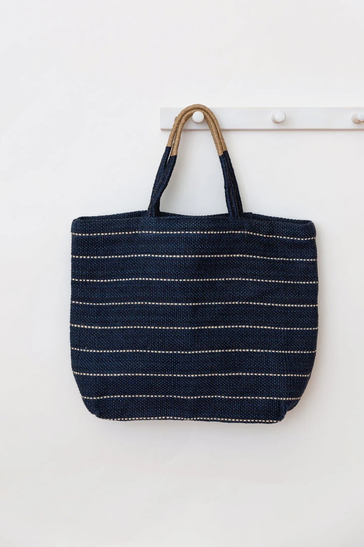 Will & Atlas Accessories Marin Jute Shopper - Indigo 3 Will & Atlas Accessories Marin Jute Shopper - Indigo