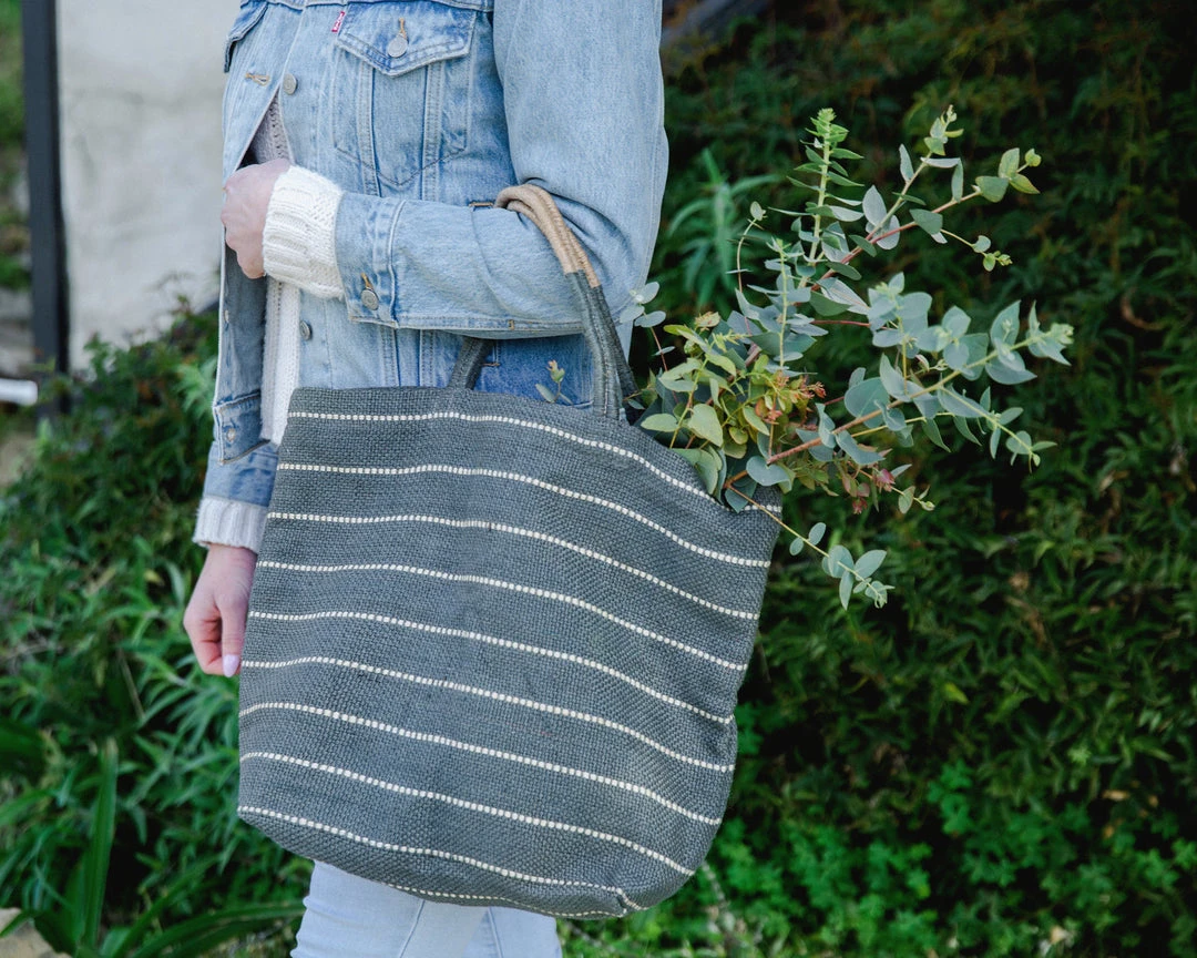 Will & Atlas Accessories Marin Jute Shopper - Slate 4 Will & Atlas Accessories Marin Jute Shopper - Slate