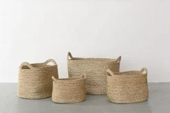 Will & Atlas Oval Jute Baskets - Natural Best Sellers