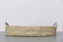Will & Atlas Palm Leaf Large Woven Tray 10 Will & Atlas Palm Leaf Large Woven Tray