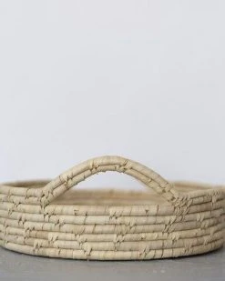 Will & Atlas Palm Leaf Large Woven Tray 9 Will & Atlas Palm Leaf Large Woven Tray