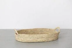 Will & Atlas Palm Leaf Large Woven Tray