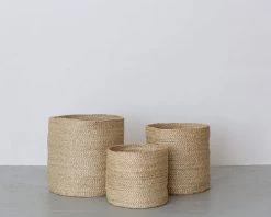 Will & Atlas Round Jute Baskets