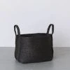 Will & Atlas Home Goods Small Jute Basket - Charcoal 1 Will & Atlas Home Goods Small Jute Basket - Charcoal