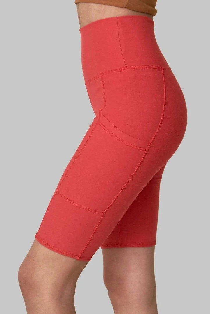 Wolven Best Sellers Recycled Bike Short With Pockets - Cayenne 9 Wolven Best Sellers Recycled Bike Short With Pockets - Cayenne