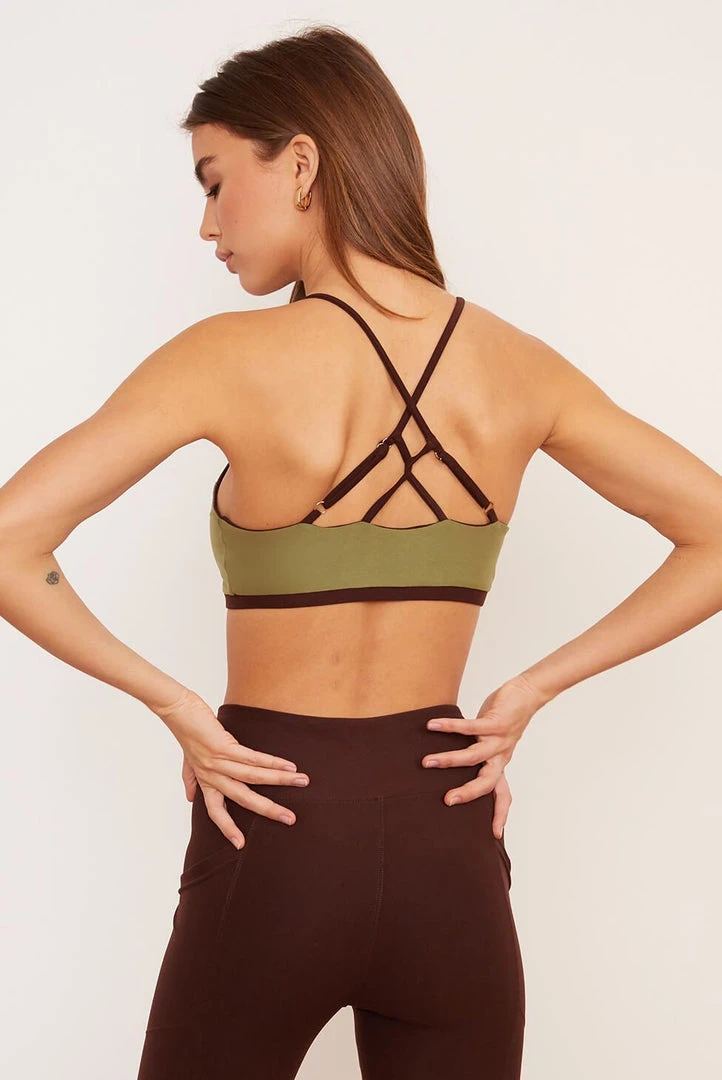 Wolven Reversible Crisscross Recycled Bra - Chai Activewear + Athleisure 4 Wolven Reversible Crisscross Recycled Bra - Chai Activewear + Athleisure
