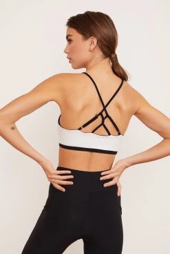 Wolven Reversible Crisscross Recycled Bra - Onyx Activewear + Athleisure