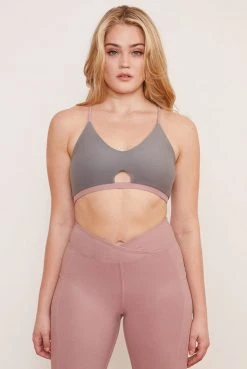 Wolven Reversible Crisscross Recycled Bra - Salt