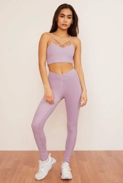 Wolven Reversible Crisscross Four-Way Recycled Top - Lavender