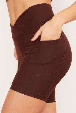 Wolven Recycled Midi Bike Short - Chai