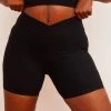 Wolven Recycled Midi Bike Short - Onyx