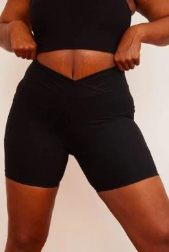 Wolven Recycled Midi Bike Short - Onyx