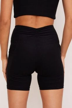 Wolven Recycled Midi Bike Short - Onyx 15 Wolven Recycled Midi Bike Short - Onyx
