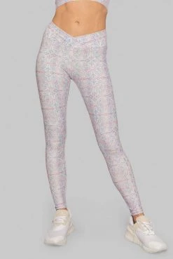 Wolven Crossover Recycled Ruched Legging - Riviera Activewear + Athleisure