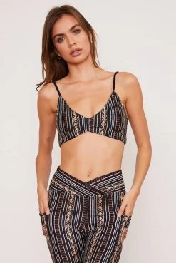 Wolven Reversible Ruched Recycled Swimsuit Top - Zephyr Best Sellers