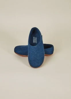 Kyrgies Women's Molded Sole High Back Wool Slippers - Navy Best Sellers 12 Kyrgies Women's Molded Sole High Back Wool Slippers - Navy Best Sellers