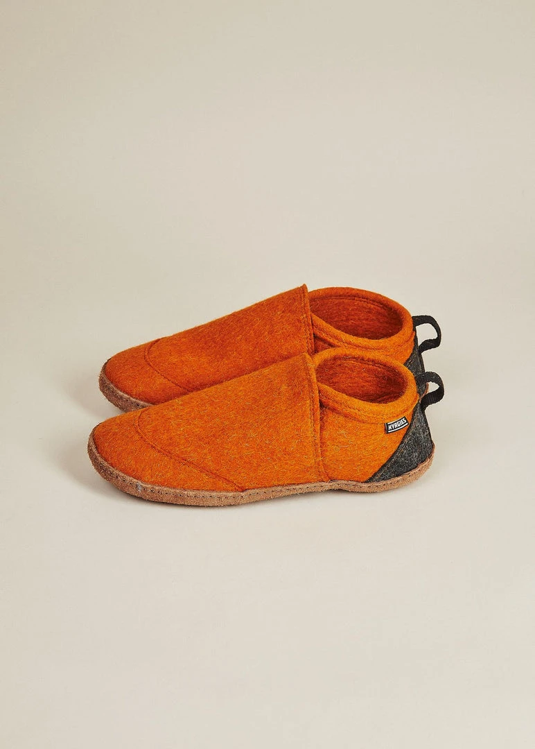 Kyrgies Women's Wool Tengries Slippers - Orange 3 Kyrgies Women's Wool Tengries Slippers - Orange