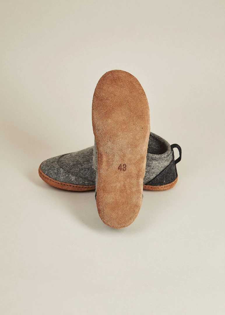 Kyrgies Women's Wool Tengries Slippers - Gray 5 Kyrgies Women's Wool Tengries Slippers - Gray