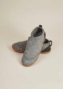 Kyrgies Women's Wool Tengries Slippers - Gray 14 Kyrgies Women's Wool Tengries Slippers - Gray
