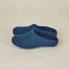 Kyrgies Women's Classic Sole Low Back Wool Slippers - Navy Best Sellers